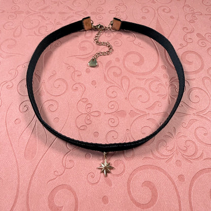 Starburst Velvet Choker Necklace