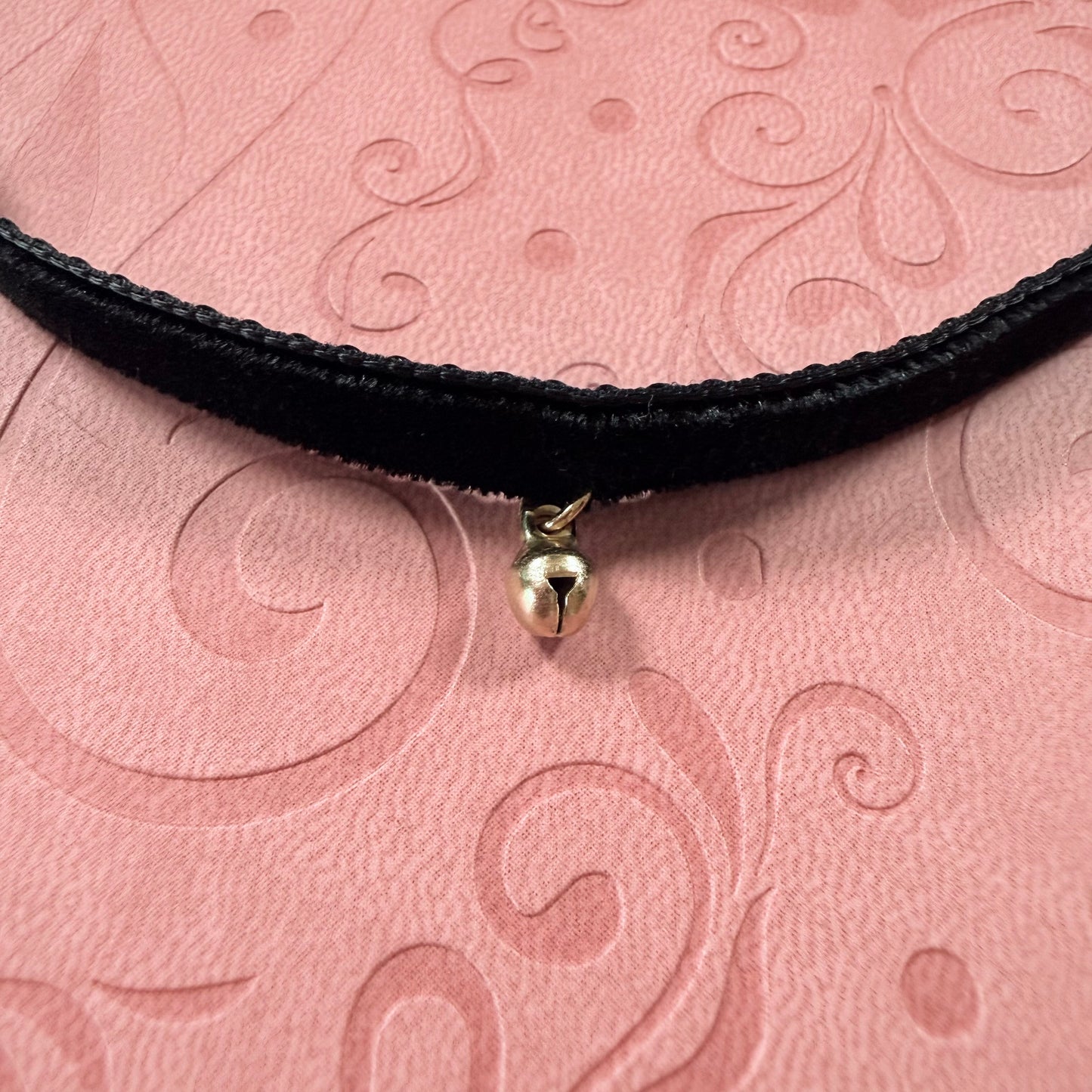 Tiny Bell Velvet Choker Necklace