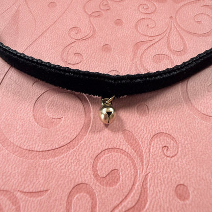 Tiny Bell Velvet Choker Necklace