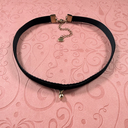 Tiny Bell Velvet Choker Necklace