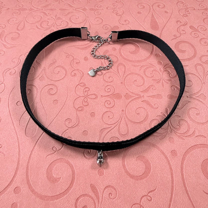 Tiny Bell Velvet Choker Necklace