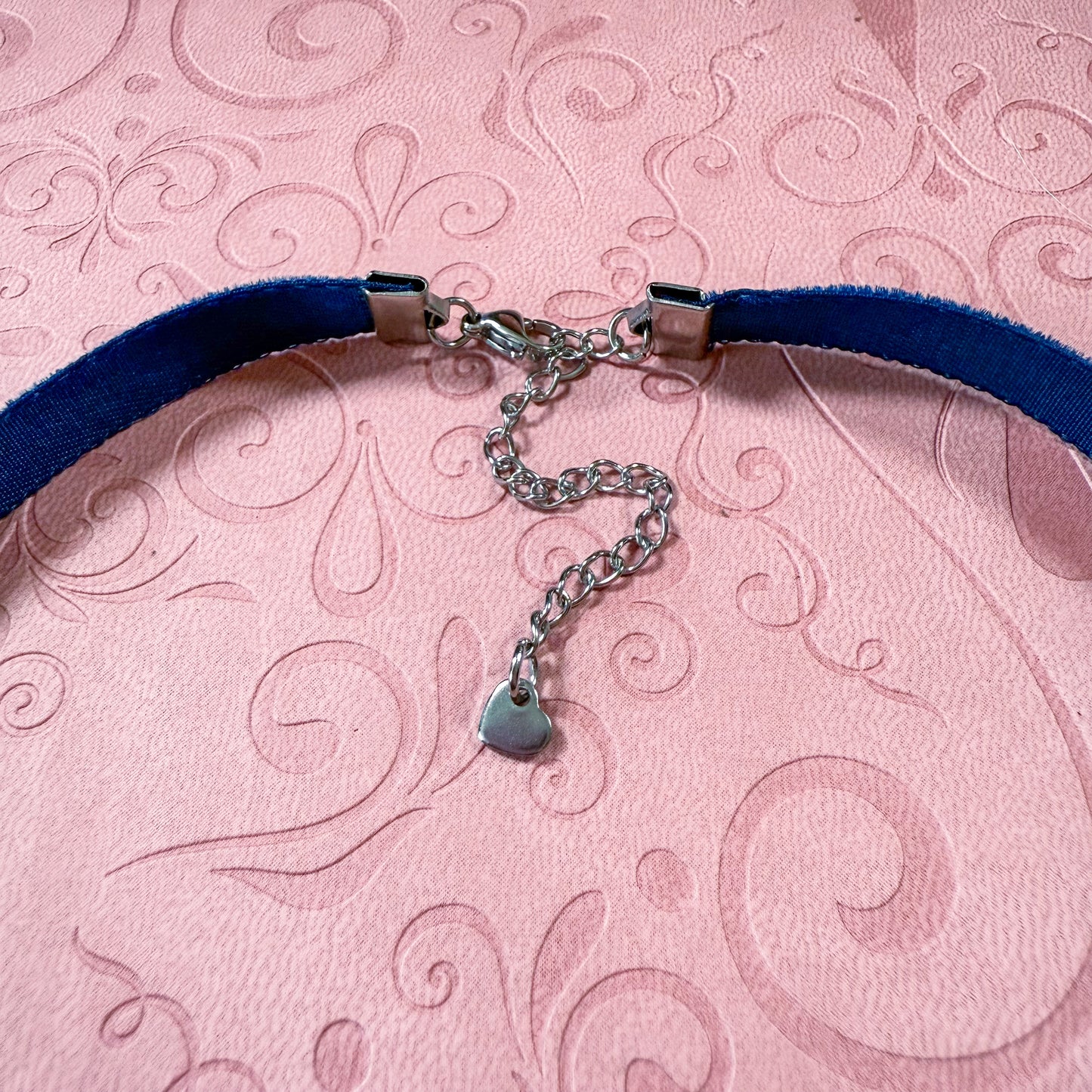 Twilight Dream Glass Teardrop Velvet Choker Necklace