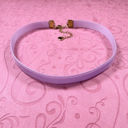 Violet Purple Velvet Choker Necklace
