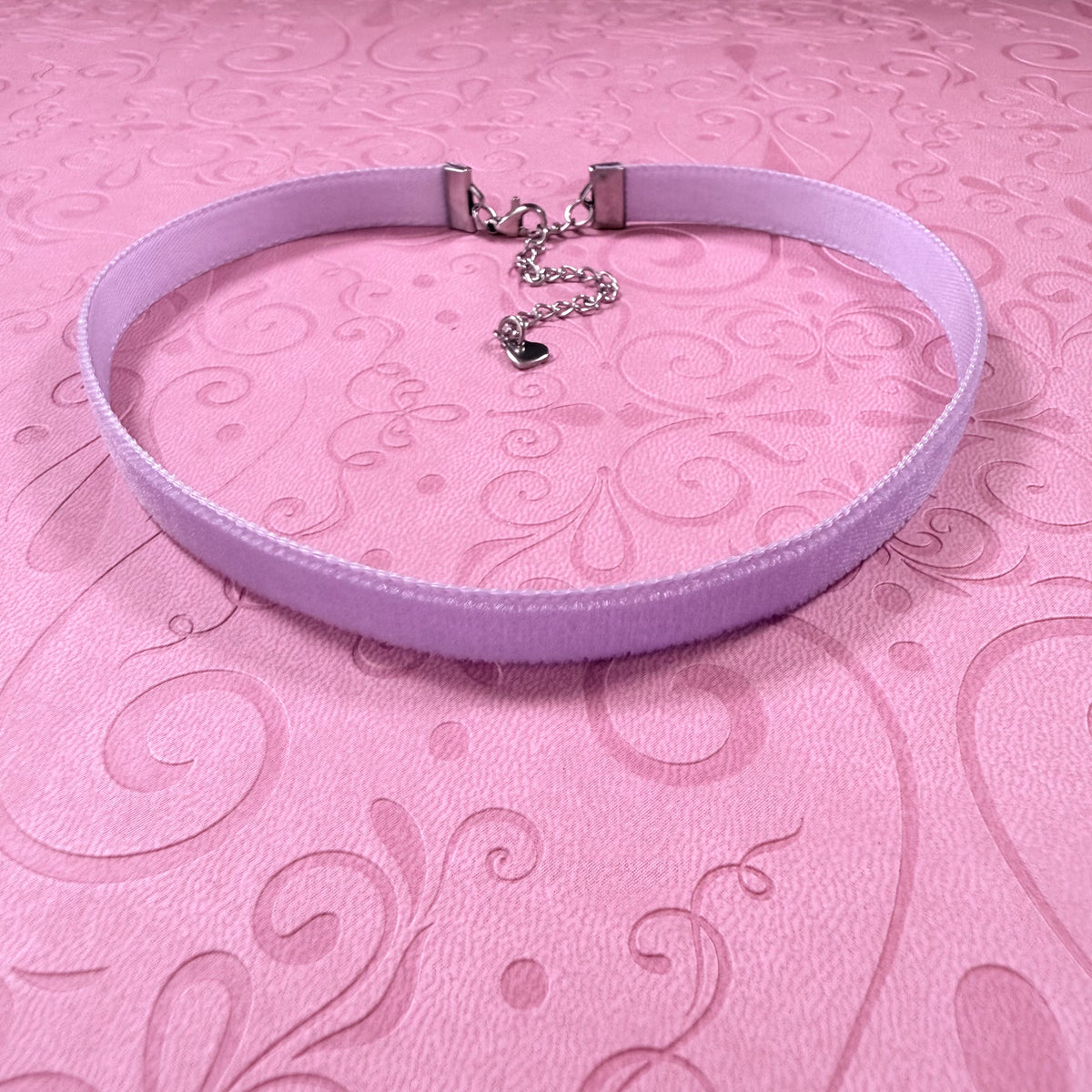 Violet Purple Velvet Choker Necklace