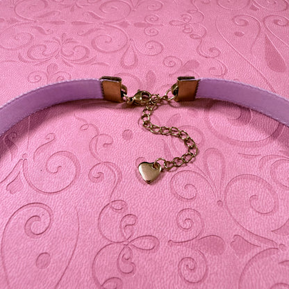 Violet Purple Velvet Choker Necklace