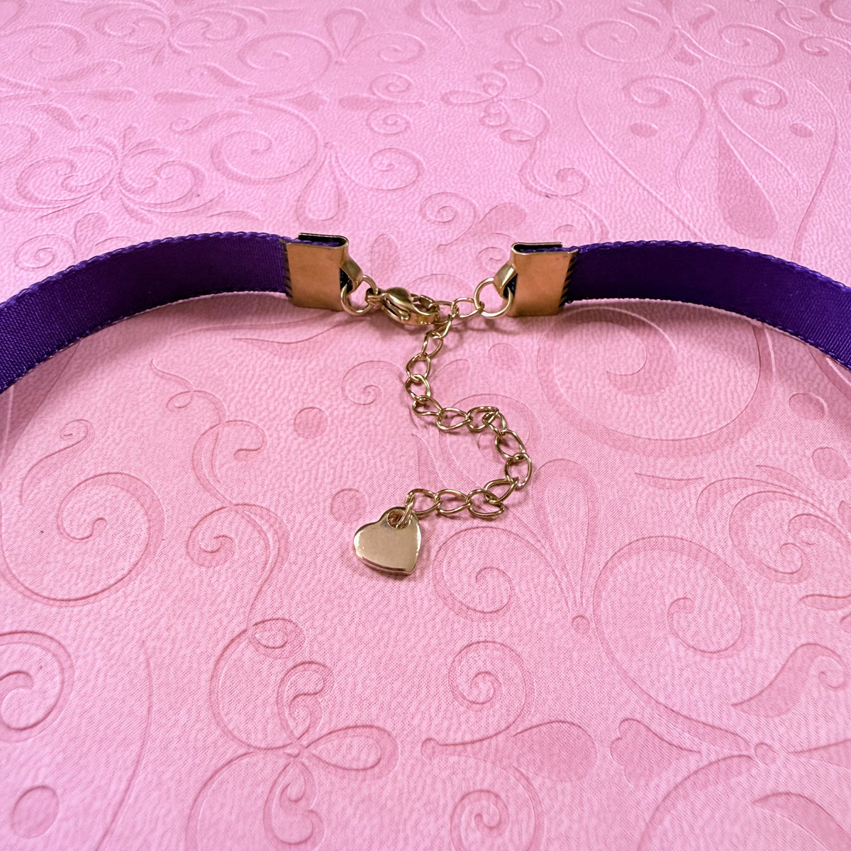 Royal Purple Velvet Choker Necklace
