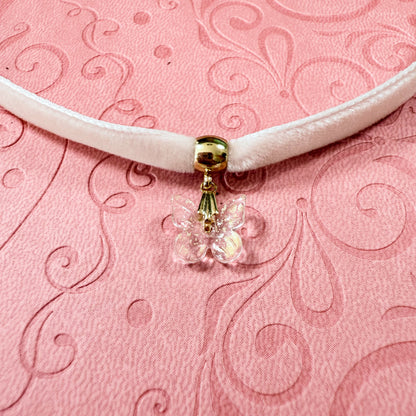 White Butterfly Velvet Choker Necklace